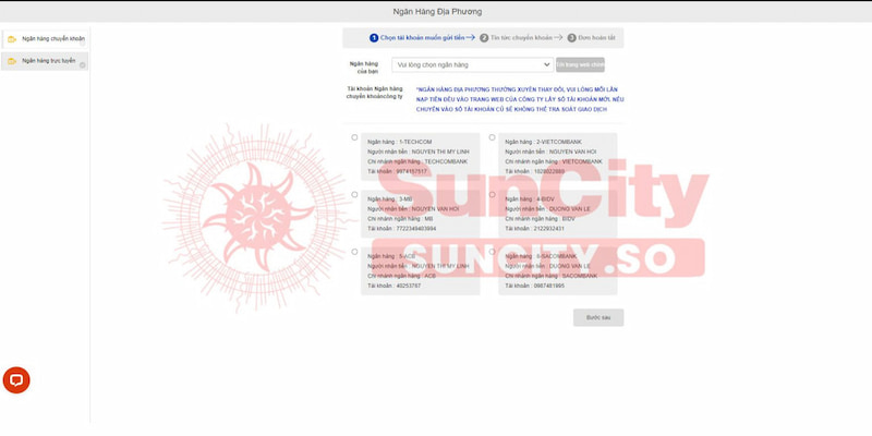 Các phương thức nạp tiền mà KUBET hỗ trợ phổ biến
